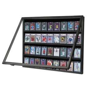 Graded Trading Card Display Case 36 Sport Baseball Football PSA Slabs Cabinet - Bild 1 von 8