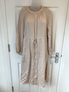 Vestido Theory Plisado Midi Mezcla Seda Manga Larga P TP XS Petite Reino Unido 4 6 - Imagen 1 de 11