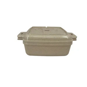 LittonWare Microwave Cookware 1.5 qt Casserole Square Dish 39272 w/Lid VTG - Picture 1 of 12