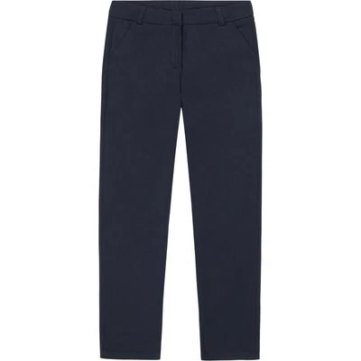 Pantalones de sarga elásticos de pierna recta uniforme para niñas grandes Nautica, azul marino, 16 Foto 1 de 4