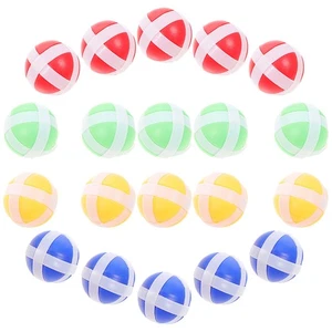20Pcs Boy Girl Dart Game Sticky Balls Hook And Loop Fun Balls - Picture 1 of 12