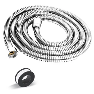 Tubo Doccia Extra Lungo 75 Pollici, Ricambio Tubo Doccia Universale, Flessibile S... - Foto 1 di 7