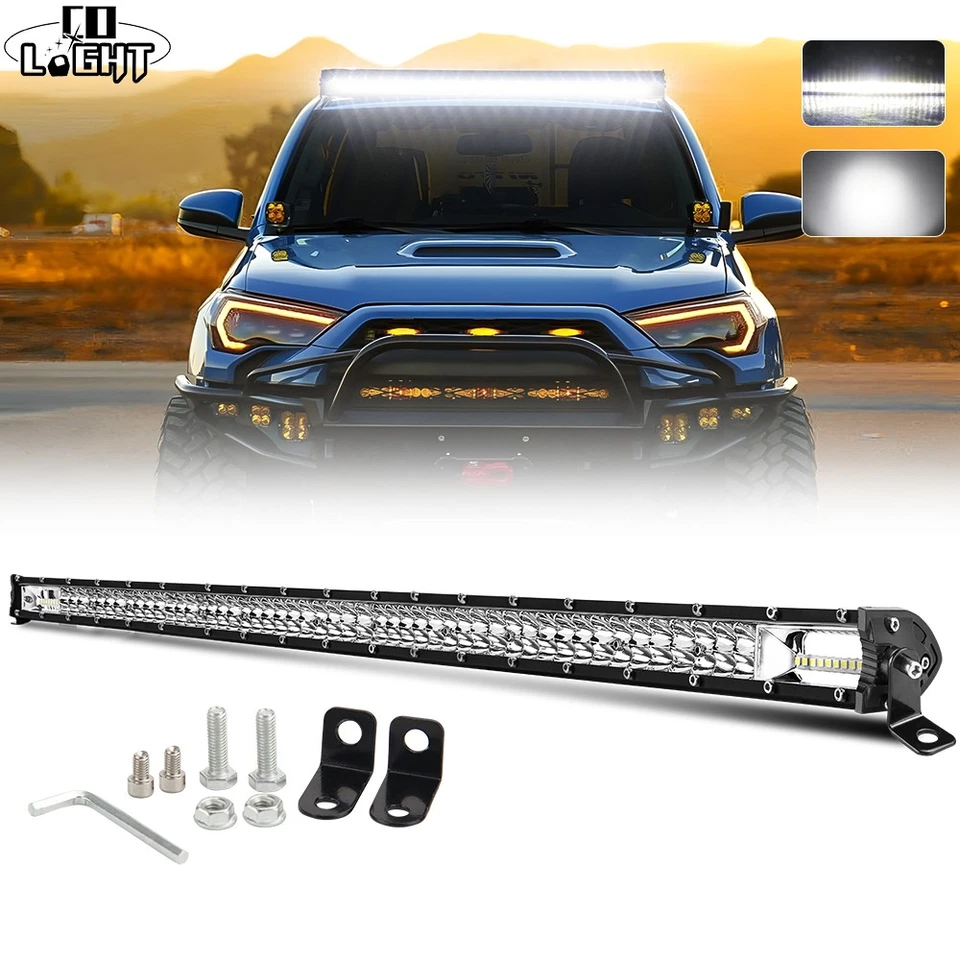 44inch LED Light Bar Driving Offroad Boat Truck ATV SUV 4WD Lamp Ultra Thin 42" - Image 1 of 4