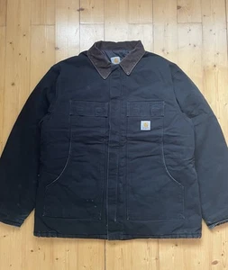 Carhartt arctic Detroit jacket size XL in black Chore Workwear - Picture 1 of 6