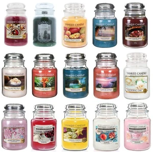 Yankee Candle Candele Profumate Casa Americana Grande Barattolo Vetro Varie - Foto 1 di 63