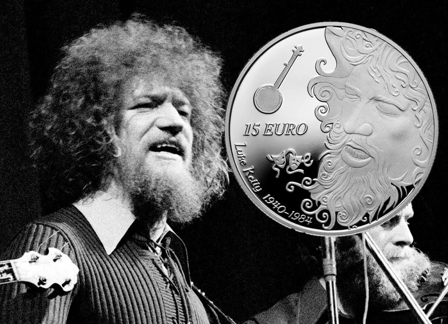 NUEVA moneda de plata Luke Kelly 2020 Irlanda 15 € como nueva FDC Foto 1 de 4