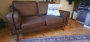 Sofa Zweisitzer Braun - Bild 1 von 3