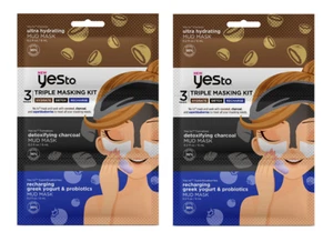 Yes To Triple Mud Masking Kit- Hydrate, Detox & Recharge (2 Pack) - Picture 1 of 1