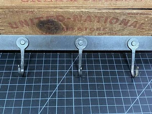 Kitchen Rail with 3 Hooks Wall Mounted Utensil Holder hook Pot Pan Rack Iron - Picture 1 of 10