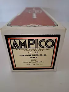 Ampico "Peer Gynt" Piano Roll ~ Frank Sheridan 70153 Made in USA Play-Rite Music - Picture 1 of 6