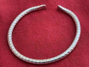 Solid 925 Sterling Silver Bangle Bracelet Cuff Heavy Mens Bracelets All Size - Picture 1 of 4