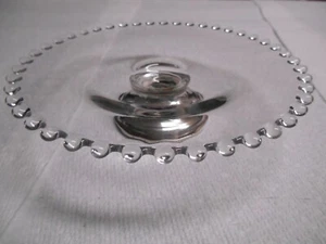 Lovely Imperial Candlewick Sterling Footed 6 5/8" Pedestal Plate - Picture 1 of 7