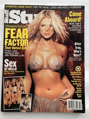 Stuff Magazine March 2003 Victoria Silvstedt Jud Tylor Hottest of FEAR FACTOR 40 - Image 1 of 4