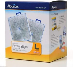 Aqueon Replacement Filter Cartridge, Large, 12-count