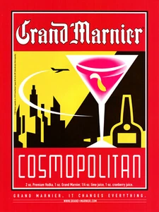 GRAND MARNIER LIQUEUR AD #45 RARE 2001 VINTAGE COSMOPOLITAN - Picture 1 of 2