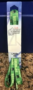 Marvel Comics HULK Avengers lacci da scarpe stampati 36"" 45"" 53"" doppi lati - Foto 1 di 2
