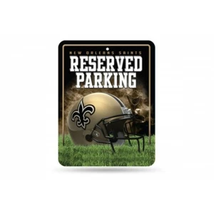 11" new orleans saints nfl football helmet fan logo reserved parking street sign - Picture 1 of 1