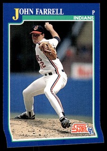 1991 Score John Farrell Cleveland Indians #50