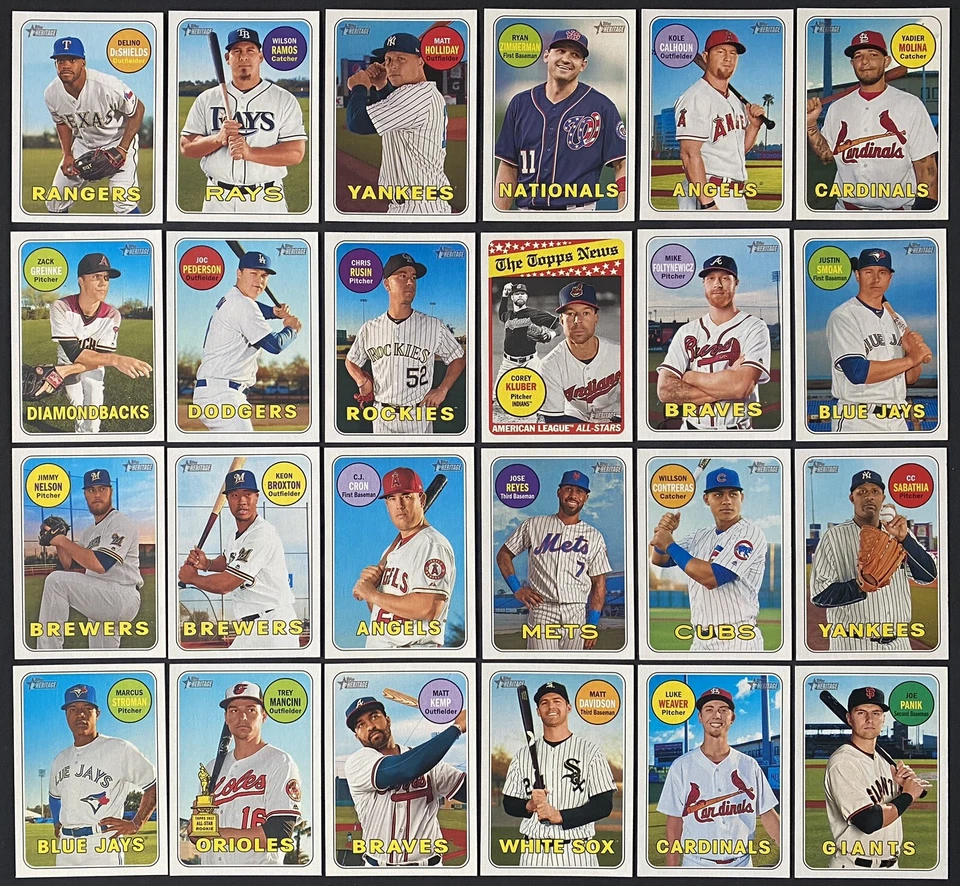 2018 Topps Heritage - Baseball Cards - #226-500 - Complete Your Set - You U Pick - Image 1 of 1