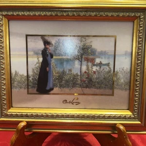 Goebel Artis Orbis Porzellan Plakette Deutsch Carl Larsson Spätsommer - Bild 1 von 10