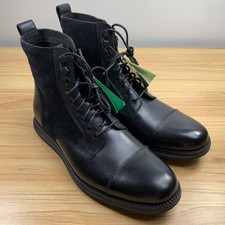 Cole Haan Original Grand Cap Toe Boot II Size 8.5 Black Sample