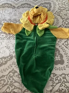 Disney Store Winnie The Pooh Sunflower Sweet Pea Halloween Costume Infant 0-3m - Picture 1 of 10