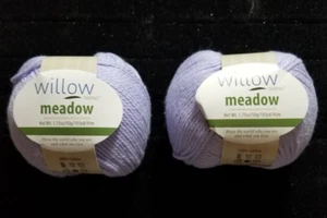 Willow Meadow Yarns Color Thistle Lot of 2 Each  Ball is 103 Yards 100% Cotton - Picture 1 of 4