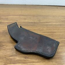 Vintage Smith and Wesson Leather Belt Pistol Holster Marked 27 24 Police Issue?