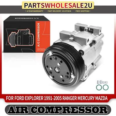 交流电压缩机带离合器适用于福特探险者 Ranger 马自达 B3000 B4000 纳瓦霍水星 — 第 1/4 张图片