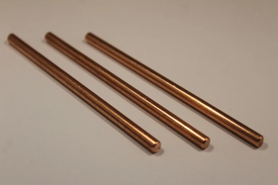 3 piezas de varillas de cobre de 3/16" - Material de pasador de mango de cuchillo Foto 1 de 1