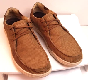 Skechers Streetwear Air-Cooled Memory Foam Relaxed Fit Tan Brown Sz 13 Corduroy - Picture 1 of 20