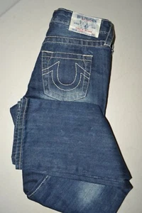 True Religion Girl's Straight No Pocket Blue Denim Jeans Sz 10 - Picture 1 of 12