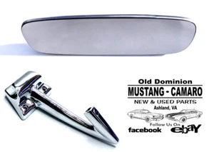 1965-1966 Mustang Interior Rear View Mirror and Arm - Standard - Picture 1 of 10