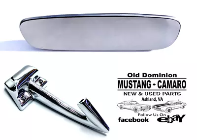 1965-1966 Mustang Interior Rear View Mirror and Arm - Standard - Image 1 of 4