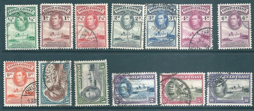 GOLD COAST 1938 George VI used SET - Image 1 of 2