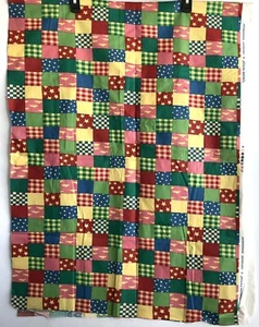 Cross patch Pattern Textiles Screen Print Cotton Fabric 72''X 28'' - Picture 1 of 4