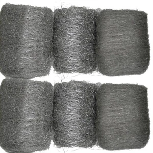 Stahlwolle Schleifwolle Polierwolle Metallwolle grob mittel fein 6 Pads Rollen - Bild 1 von 2