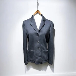 🌻Blazer donna GEOSPIRIT realizzato a mano morbido antracite IT taglia 44|| taglia US 8 - Foto 1 di 12