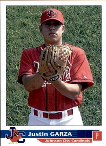 2003 Johnson City Cardinals Grandstand 7 Justin Garza Frederick Oklahoma OK Card