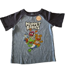 NEW Disney Blue MUPPET BABIES Soft T-Shirt Size 4T Jim Henson Muppets - Picture 1 of 4