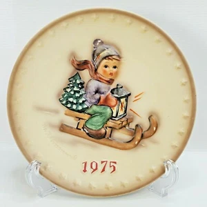 Goebel Hummel 1975 jährliche Tellerfahrt zu Weihnachten 5. #268 westdeutsche Schlitten - Bild 1 von 12