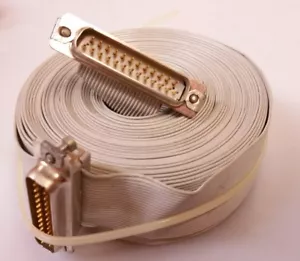 NEW Set Lot (2) 3M 3634 CONNECTORS & 15+ ft flat 25pin CABLE FREE SHIP USA ๐บ๐ธ - Picture 1 of 1