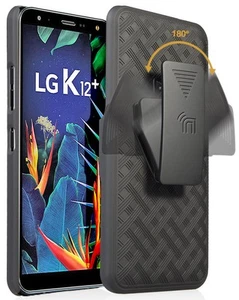 Noir Étui Béquille Housse Clip Ceinture Holster Ensemble pour LG Harmony 3 - Photo 1 sur 9