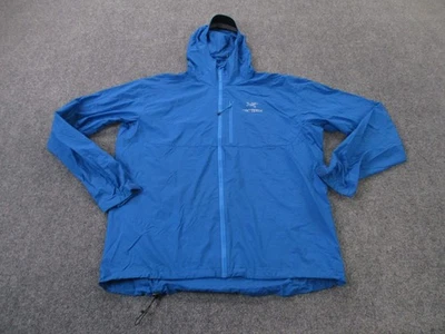 Chaqueta Arcteryx Para Hombres XL Azul Nylon Exterior Activa Elastizada Senderismo Pista Logo Lluvia Foto 1 de 4