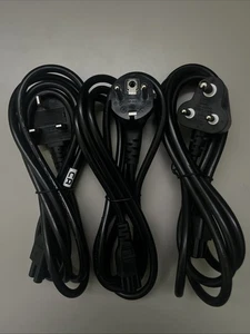 Fused 3-Prong IEC C13 Power Cable Cord w/ UK Type G Plug (BS 1363), Pack 3 - Picture 1 of 3