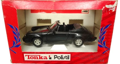 Tonka Polistil Porsche 911 Cabriolet Die-Cast 1:25 Negro 02236 De colección 1983 Foto 1 de 4