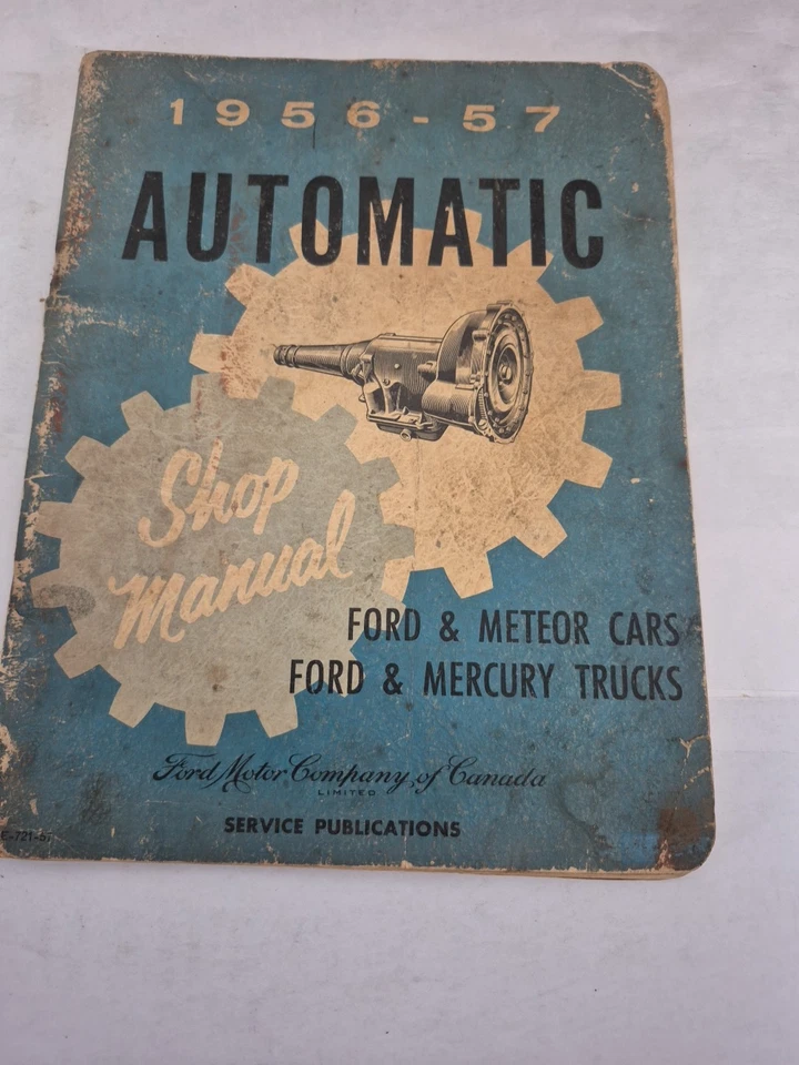 Ford Meteor Cars, Mercury Trucks  1956 - 1957 Automatic Gearbox Shop Manual - image 1 of 4