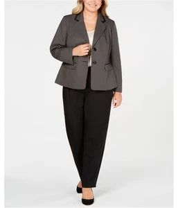 Le Suit Womens Notch Two Button Blazer Jacket, Black, Plus Size, 18W - Picture 1 of 1