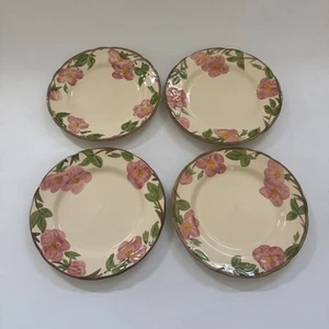 Vintage Franciscan DESERT ROSE Floral Dinner Plates ENGLAND Set 4 JOHNSON Bros. - Bild 1 von 11