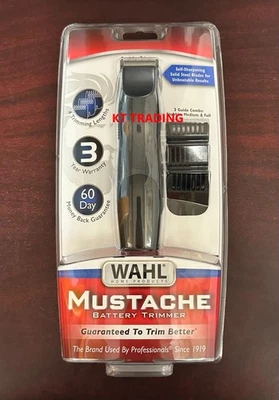 WAHL Body Beard Mustache BATTERY Solid Steel Self-Sharpening Blade Trimmer Foto 1 de 3